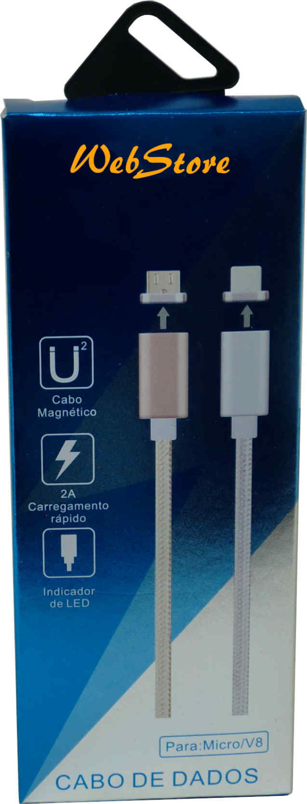 cabo usb v8 para celulares da marca motorola, samsung, lg e muitas outras.