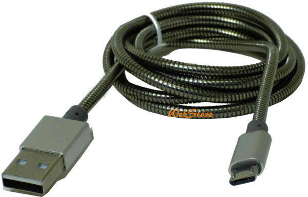 cabo usb v8 de metal para celular e smatphone