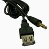 cabo adapatado p2 para usb fêmea parta som automotivo