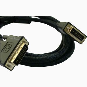 Cabo DVI-D para DVI-D, robusto,  conector dourado, 2 metros