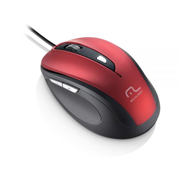 Mouse multilaser confort 1600dpi 6 botões