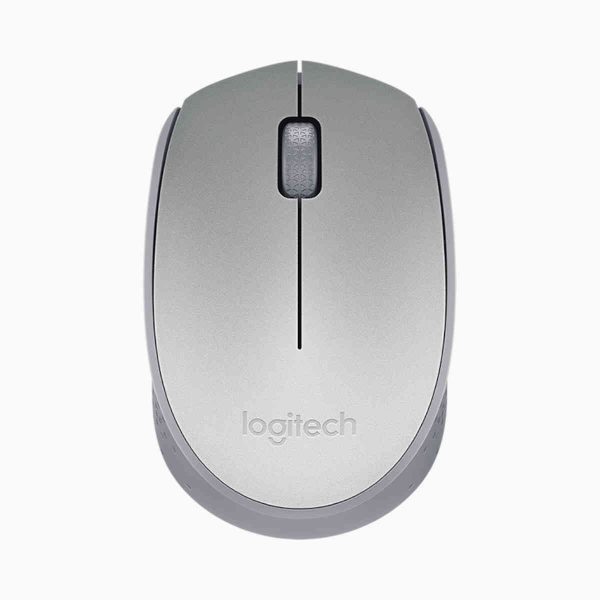 mouse logitech M170 prata sem fio e a laser