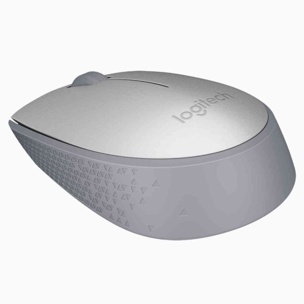 mouse logitech M170 prata sem fio e a laser