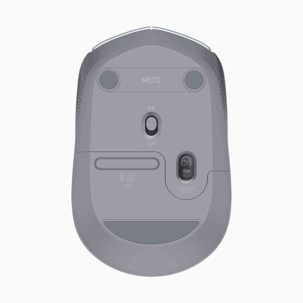 mouse logitech M170 prata sem fio e a laser