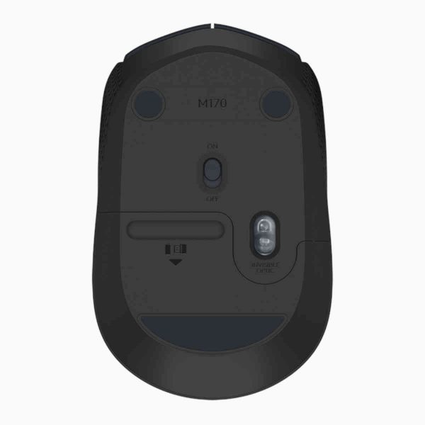 mouse logitech M170 preto e cinza sem fio e a laser