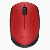 mouse logitech M170 vermelho e preto sem fio e a laser