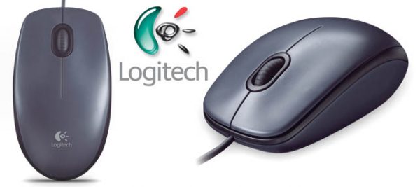 mouse logitech m90 USB com fio