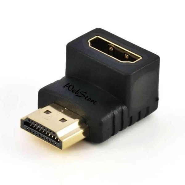 adaptador hdmi conector L 90 graus