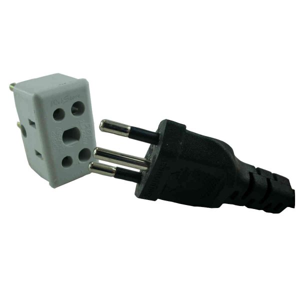 Adapatador de tomadas universal 10a 20a amperes 2 e 3 pinos