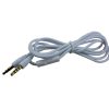 cabo p2 p3 - cabo para headset com microfone - branco com 1,20 metro de comprimento