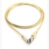 cabo para celular type C metal dourado