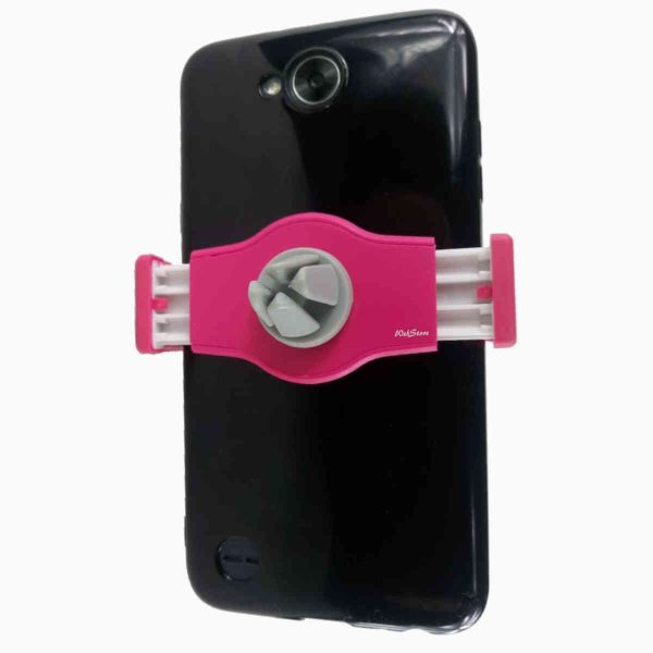 suporte para celular clip cor de rosa