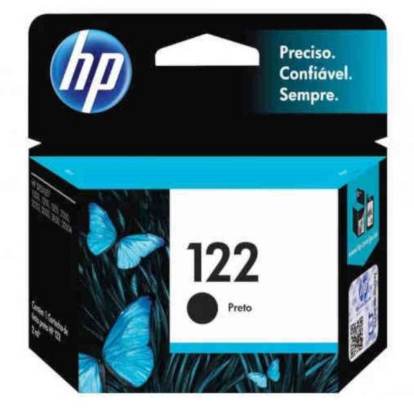 cartucho de tinta HP 122 preto para impressora jato de tinta