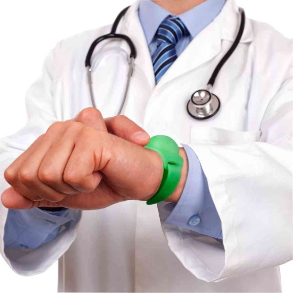 pulseira dispenser de álcool gel