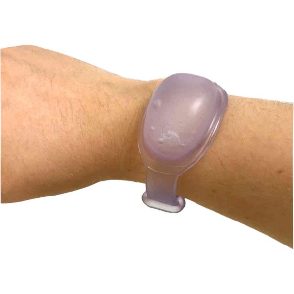 pulseira dispenser de álcool gel