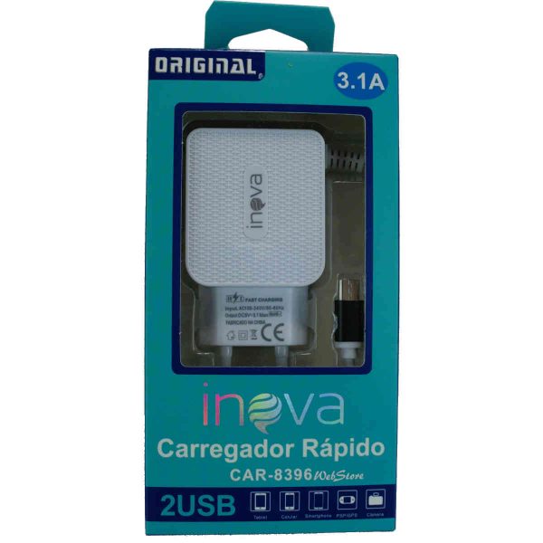 carregador de celular rápido 3.1A mais duas tomadas 2 tomadas usb