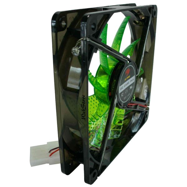 cooler para gabinete gamer com led verde