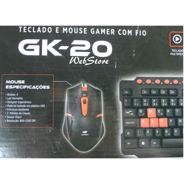 Tecladio e mouse gamer, alta performance por preço promocional