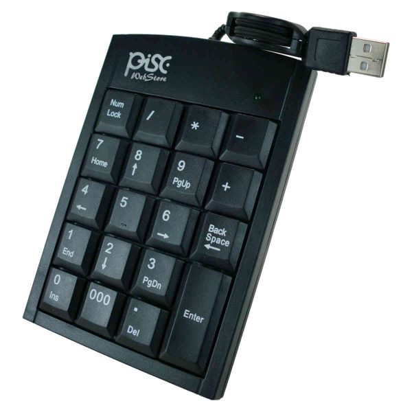 Teclado numério USb tamnho mini para ser usado com notebook