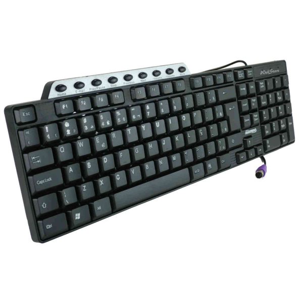 teclado padrão PS2 ABNT multimídia para PC, computador desktop