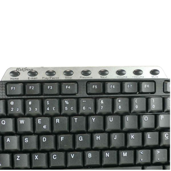 teclado padrão PS2 ABNT multimídia para PC, computador desktop