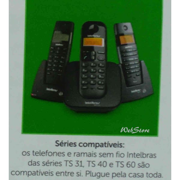 telefone sem fio intelbras com identificador de chamadas, memória de ligações realizadas e recebidas, discagem rápida