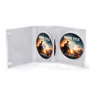 Caixa de DVD Triplo – Box Estojo Porta DVD Triplo – Kit com 15 Peças