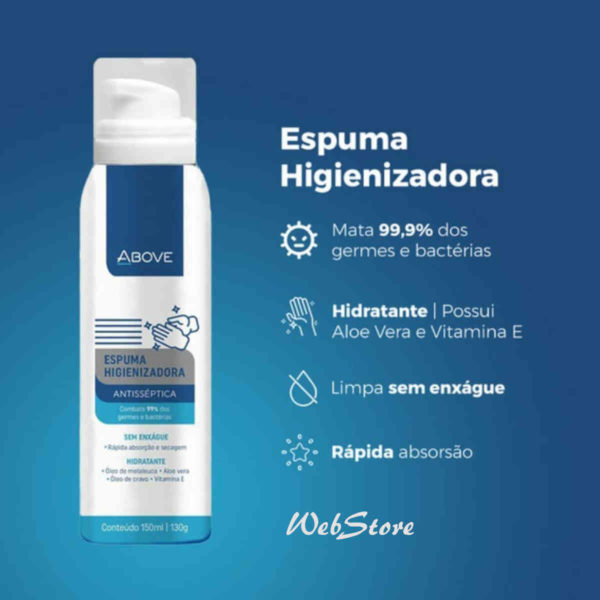 spray antisséptico - espuma higienizadora melhor do que álcool gel 70