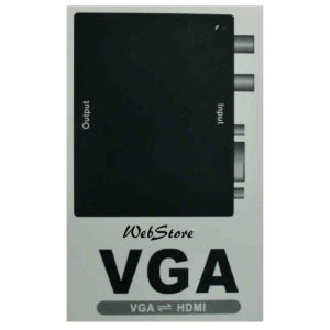 Adaptador VGA para HDMI com imagem e áudio digital