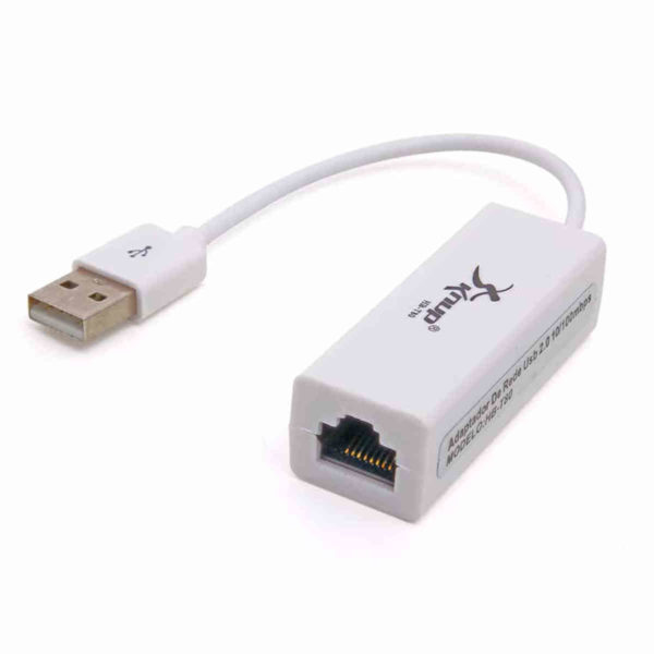 Adaptador de rede USB para computador e notebook com conexão RJ45 x USB