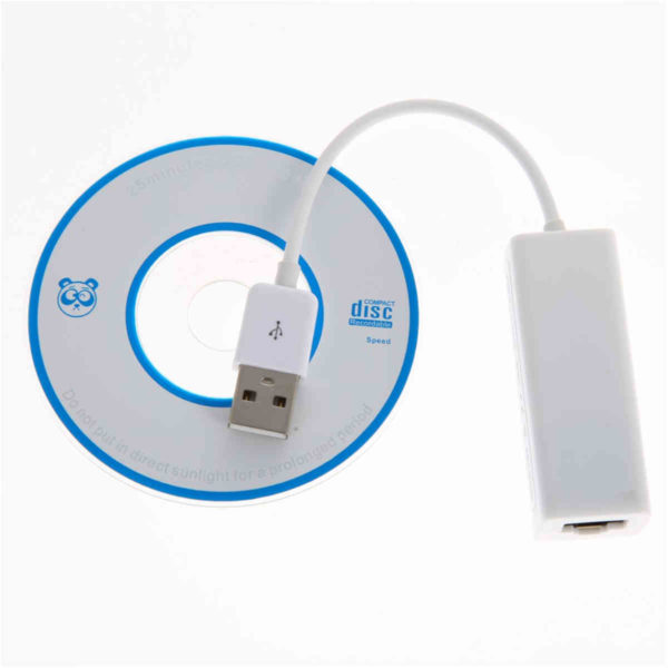 Adaptador de rede USB para computador e notebook com conexão RJ45 x USB