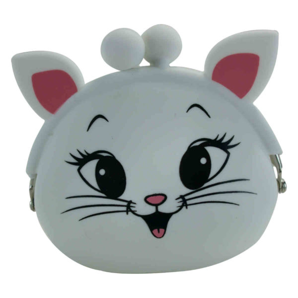 bolsinha mini necessaire gato branco