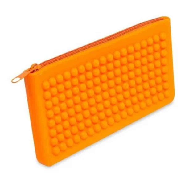 necessaire porta maquiagem laranja