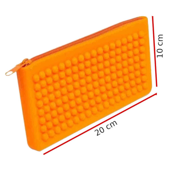 necessaire porta maquiagem laranja