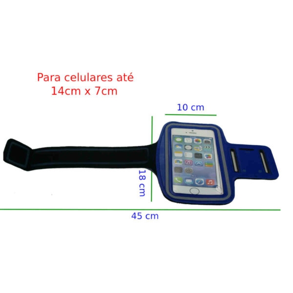 braçadeira para celular azul