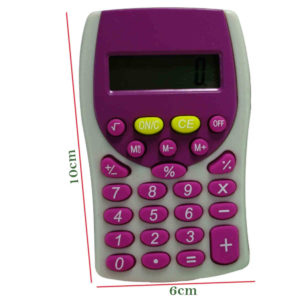 Calculadora de Bolso com Cordão KK-2201 Rosa