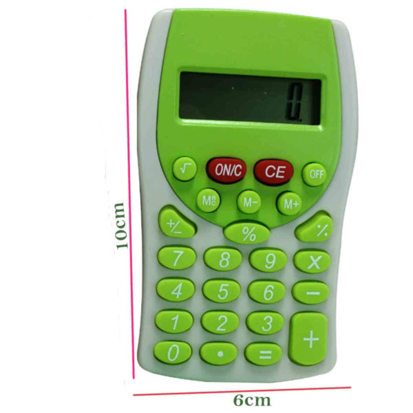 Calculadora de Bolso com cordão KK-2201 Verde