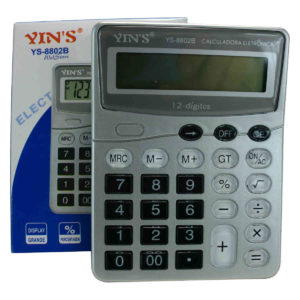 Calculadora De Mesa Comercial Escritório Yin’s 8802B