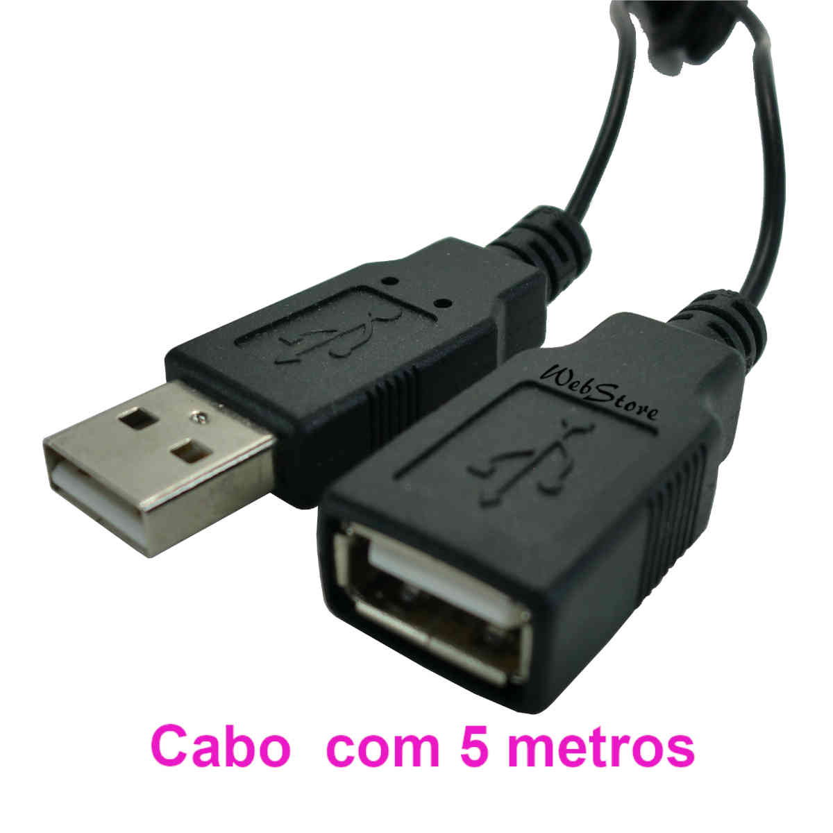 extensão usb cabo com 5 metros