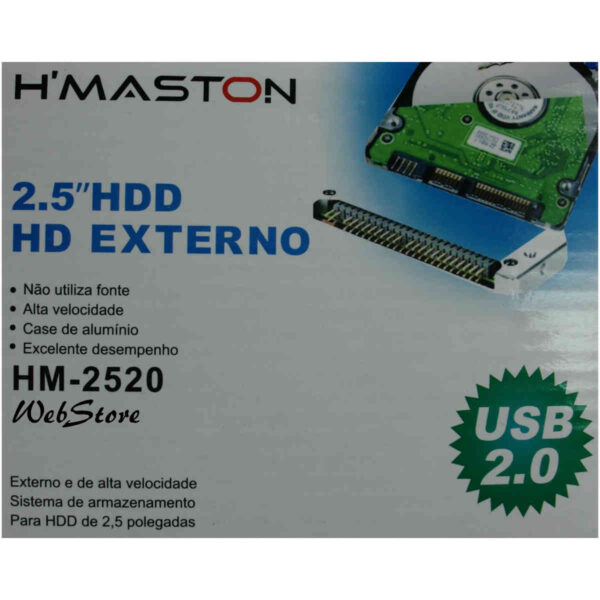 case gaveta para hd 2,5" Notebook usb 2.0