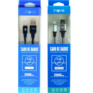 Cabo USB IPhone carregador e dados para celular – Kit de cabos 2 metros