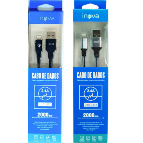 cabo iphone 2 metros kit com 2