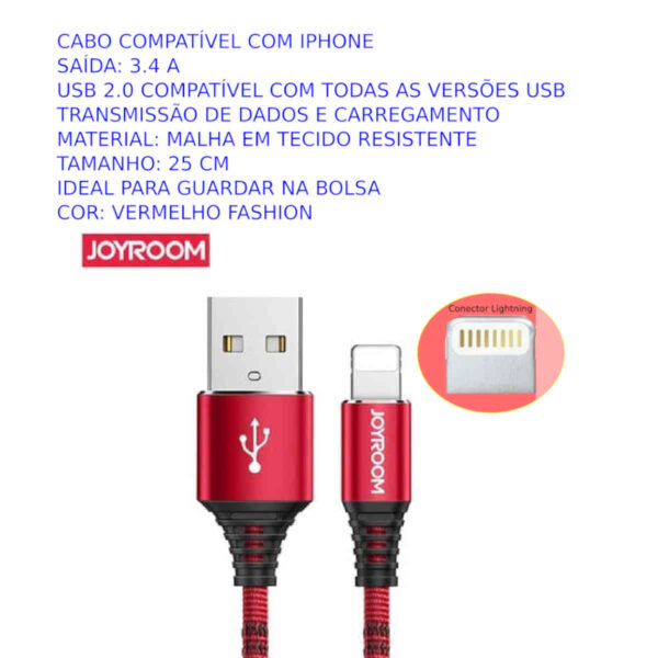 cabo iphone lightning 25cm