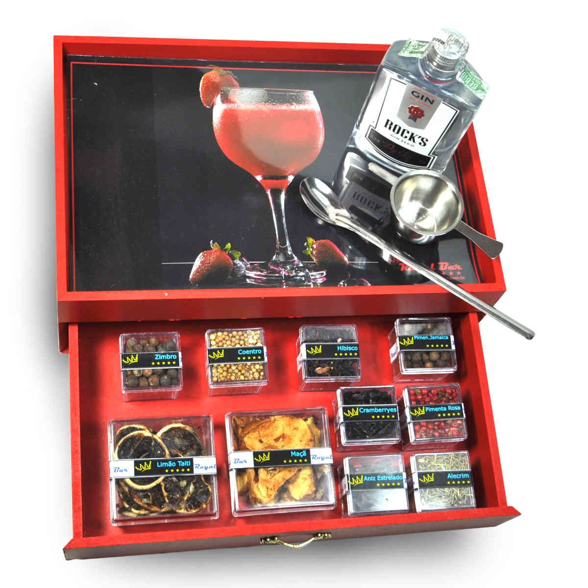 Especiarias para gin tonica - Kit Gin Intense Red Passion - WebStore