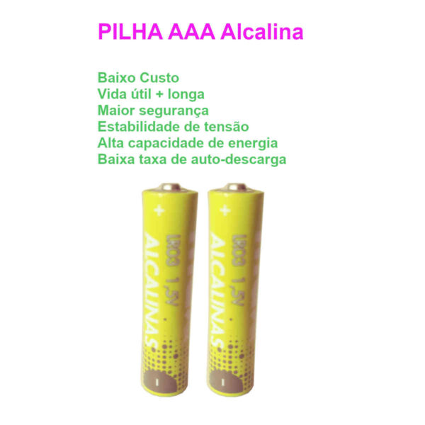 Pilha AAA Alcalina Maxprint - Kit com 2 pilhas