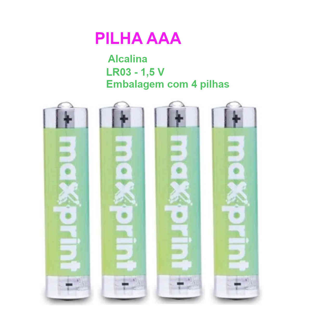 Pilhas AAA (pack 4) 