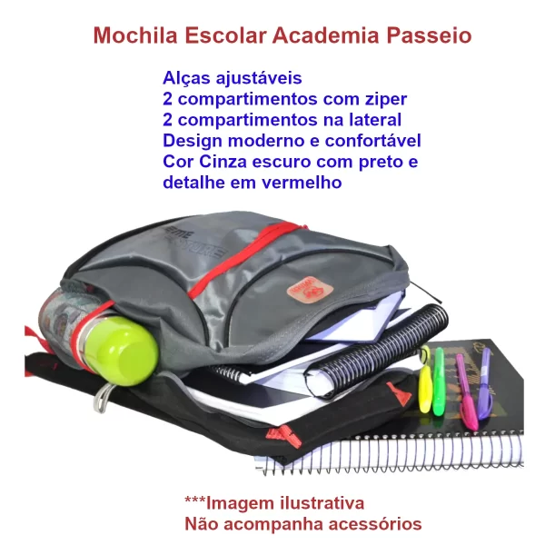 Mochila Versátil Juvenil Unissex