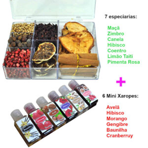 Especiarias para Gin Tônica + Xaropes para Coqueteis e Drinks – Seven