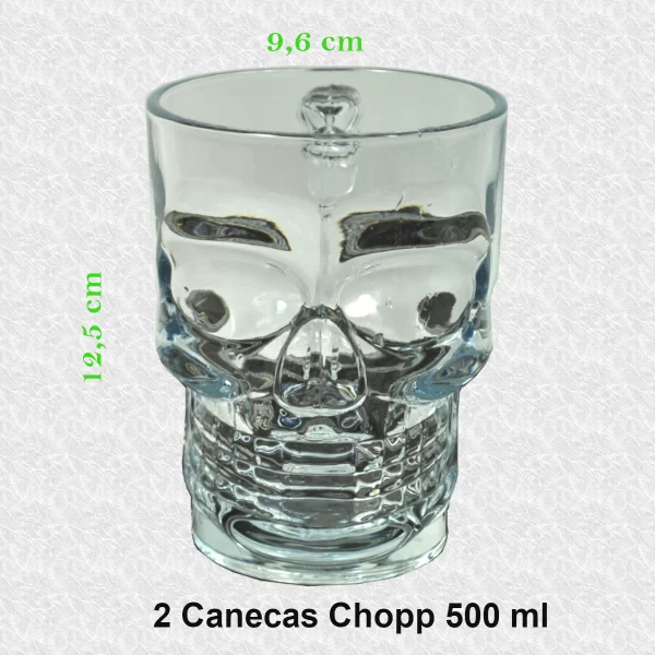 Kit Bar Balde de gelo Caveira, Rock Skull - 16 Peças - Image 4