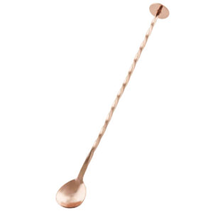 Colher Bailarina Disco Inox Bronze para Drinks RoyalBar